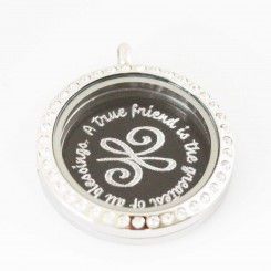 A True Friend - Plate and Locket Set